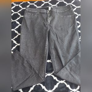 Refuge plus size‎ 18 black skinny jeans with silver shimmer